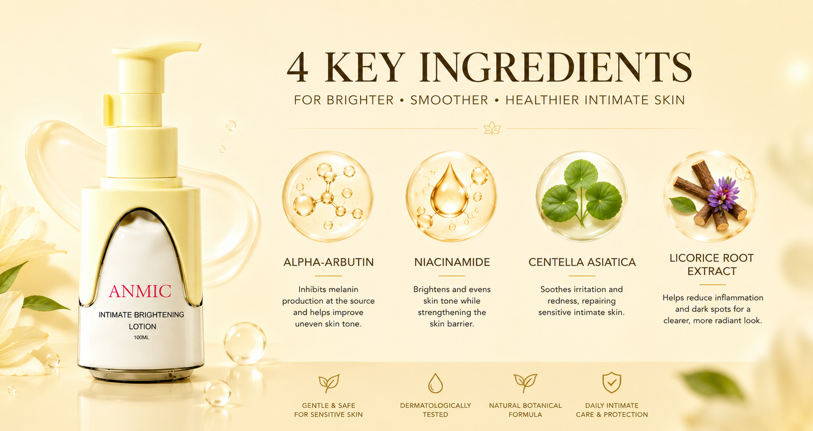 ANMIC Intimate Brightening Cream Customer Results